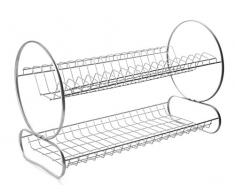 Filtex Ãgouttoir Ã Vaisselle en Acier Inoxydable 18/8 Ovale 2/P, Argent, Unique