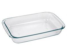 Borella Casalighi Marina Plat Ã rÃ´tir rectangulaire, Pyrex, Transparent, 30Â x 18Â x 5Â cm