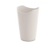 Berghoff 3700443 Vase 12 cm, Set de 2, Porcelaine Vernie, Blanc, 12,5 x 8,5 x 8 cm