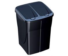M-Home | DuoBin 2 x 23L Anthracite | Poubelle de Tri | Connect Ready