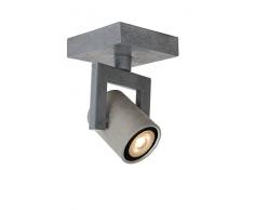 Lucide CONNI-LED - Spot Plafond - Ã 6 cm - LED Dim. - GU10 - 1x5W 3000K - Gris