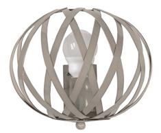 Tosel 30873 Applique Citrouille Acier 100 W E27 Taupe