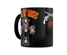 GB Eye Tasse en céramique à Motif changeant Selon la Chaleur Symbole Croix Guns N Roses 15 x 10 x 9 cm