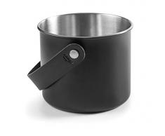 Lacor 65414 65414 Seau à Glace Moon Noir Inox 14 cm Acier 18/10