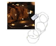Star 726-46 Guirlande lumineuse ficelle avec 12 LED Fonctionne avec piles Blanc chaleureux 60 cm