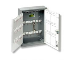 Burg-Wächter, butée murale Clés Armoire, 108 Crochets, droit, tôle dacier, hauteur : 380 mm, 6700/108 R