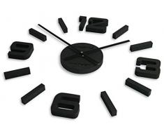 FLEXISTYLE z254g-2 Horloge Murale, Noir (comme Anthracite), 50-75cm (Dicke 19MM)