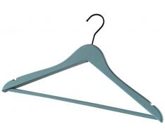 Compactor Home RAN7122 Cintre avec Barre Bois et MÃ©tal Bleu Gris 44 x 1,8 x 25 cm