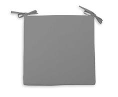Soleil docre Dessus de Chaise Alix Gris, Polyester, 40x40x3 cm