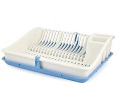 Cosmoplast Onde Egouttoir à Vaisselle avec Plateau, Polypropylène - Coloris aléatoire