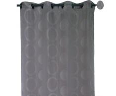 HomeMaison HM698854529 Panneau Ameublement Jacquard Fantaisie Motif Pixels Gris 140 x 260 cm