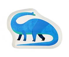 Talking Tables Plate-Dino Paquet de 12 Assiettes en Forme de Dinosaure, Multicolore
