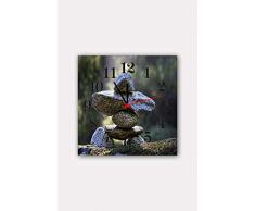 Bonamaison Horloge Murale en MDF, Multicolore, 30 x 30 cm