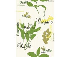 Livingwalls Panneau mural autocollant Pop Up Panel beige jaune vert 2,50 m x 0,35 m 942691