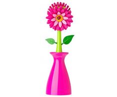 VIGAR 6517 Brosse Vaisselle en Vase Rose, Plastique