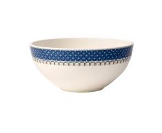 Villeroy & Boch Casale Blu Plat creux, 28 cm, Porcelaine Premium, Blanc/Bleu