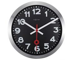 NeXtime 3999ARZW Horloge Murale, Verre, Black, 35 cm