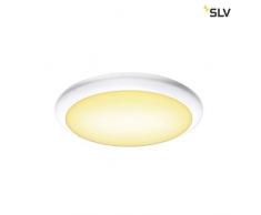 SLV Ruba 10 CW, éclairage mural et plafonnier LED dextérieur en plastique IP65, 3000/4000 K, blanc 13 W