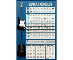 1art1 Guitares Poster - Accords De Guitare (91 x 61 cm)