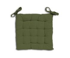Soleil docre Alix Dessus de Chaise, Polyester, Vert, 40 x 40 x 3 cm