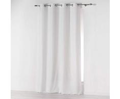 douceur dintÃ©rieur rideau a oeillets 140x260 cm microfibre absolu blanc