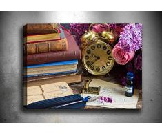 Bonamaison Peinture sur toile, multicolore, 70 x 100 cm - Conçu et fabriqué en Turquie