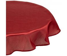Calitex SXN8829661A Effet Soie Nappe Polyester Bordeaux 180 x 180 cm