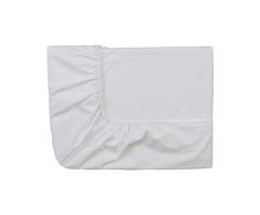 Essix - Drap Housse Double Triumph Line Satin de coton Blanc 2 x 80 x 200 cm