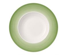 Villeroy & Boch Colourful Life Green Apple Assiette à pâtes, 30 cm, Porcelaine Premium, Blanc/Vert