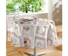 décorline nappe ronde (0)160cm cosy coeur