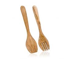 Metaltex 580630010 Couverts à salade Bois dolivier 30 cm