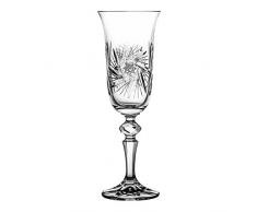 Crystelle aljulia 3567 Champagne Verre, Cristal, 150 ML, 7 x 7 x 20,7 cm, 6 unités
