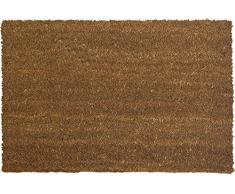 ID Mat Tapis Paillasson, Fibres Coco Naturelles sur Semelle PVC, Beige, 60 X 40 cm