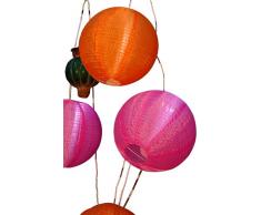 Blachere JFLA11C Guirlande Lumineuse AnimÃ©e 4 Lampions Boules Multicolores LED Blanc