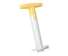 Metaltex 204652 DÃ©coupe et Vide eplucheur Ananas Sir Pineapple, Argent, 30 cm