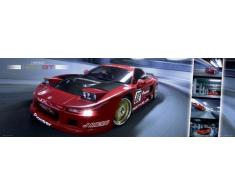 1art1 39396 Poster de Porte Voitures Easton Chang Honda Nsx Gt 158 X 53 cm