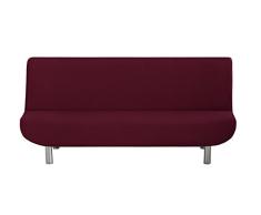 Eysa Ulises Ã©lastique clic clac Housse de canapÃ© 3 Places Couleur 08-Rouge, Polyester Coton, 37x5x29 cm