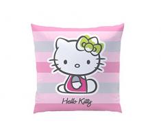 CTI 042354 Hello Kitty Mady Coussin Polyester Rose/Multicolore 40 x 40 cm