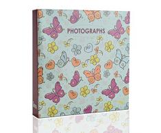 ARPAN Album mÃ©mo pour Photos de 200 x 4 x 6 Pouces 10x15 cm Papillons 22 x 21,5 x 4,5 cm