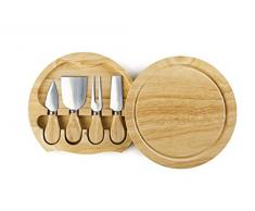 IBILI 782750 Set de Couteaux Ã Fromage, INOX, Marron, 21 x 21 x 4 cm