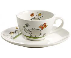 RITZENHOFF OW-0008 Otto Waalkes Tasse Ã Expresso avec sous-Tasse Ã Motif Ottifant en Porcelaine 60 ML