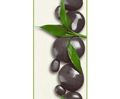 Livingwalls Panneau mural autocollant Pop Up Panel crème vert noir 2,50 m x 0,35 m 943651