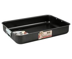 Pentole Agnelli - Plat Ã lasagnes Aluminium Anti-adhÃ©sif Moderne 40Â cm Noir