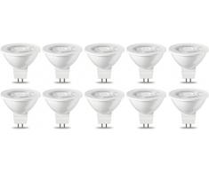 AmazonBasics Spot LED type GU5.3 MR16, 4.5W (Ã©quivalent ampoule incandescente de 35W), blanc chaud - Lot de 10