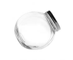 Home Bocal avec Bouchon, 4.2Â L, Acier Inoxydable, Transparent/Acier, 23Â x 15Â x 24Â cm