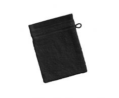 Barceló Hogar 05090020022 Gant de Toilette Eponge Américaine 100% Coton Noir 15 x 20 cm
