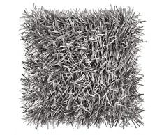 Dutch Decor Housse de Coussin Ravello 45x45 cm Gris Clair - Housses de Coussin Décoratif - Zippée