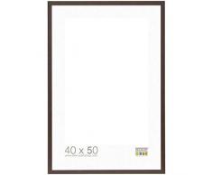 Deknudt Frames S44CH4 Basic Cadre Photo Bois/MDF Brun Foncé Fin 40 x 50 cm
