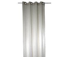 Linder 0169/29/375FR Uni Naturel Rideau à Åillets Polyester Beige 150 x 240 cm