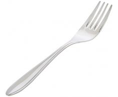 Fackelmann Fourchette de Table Nirosta-Toskana 20cm en INOX, Acier Inoxydable, Argent, 20 x 6 x 2,5 cm